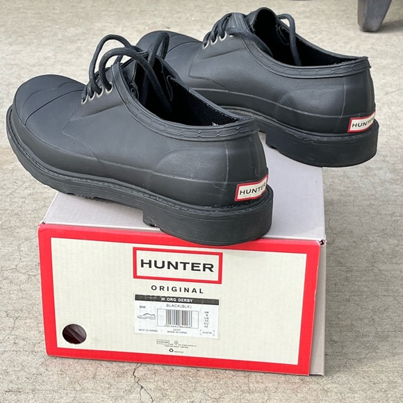 Hunter Original Derby Dress Shoes Men’s US 10 Black Waterproof - Picture 1 of 5